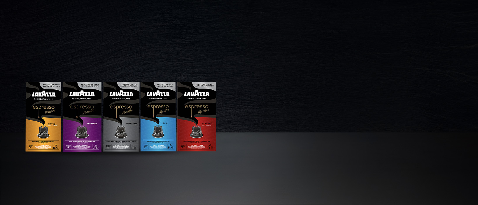 Lavazza Espresso Maestro-capsules die compatibel zijn met Nespresso